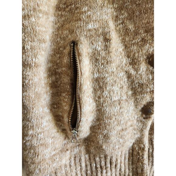 Y2k J. Crew Women's Knit Low Cut Cardigan Sweater Lg - Picture 4 of 8